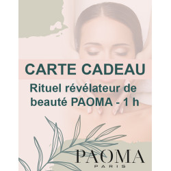 Carte cadeau rituel révélateur de beauté PAOMA 1h