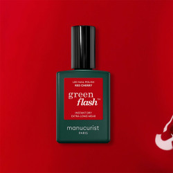 Semi permanent Green Flash Red Cherry Manucurist