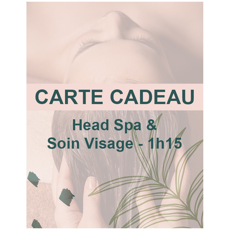 Carte cadeau Head Spa et Soin visage Les Beautés Bio