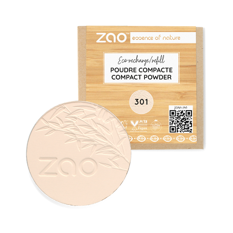 Recharge Poudre Compacte Bio et Vegan ZAO - 301