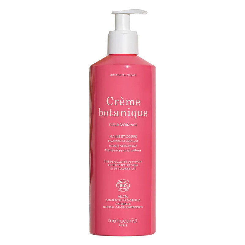 Crème Botanique Fleur d'Orange Mains et Corps 500 ml - MANUCURIST