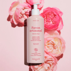 Savon Artisanal Rose Nouvelle Mains et Corps 500 ml - MANUCURIST