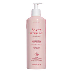 Savon Artisanal Rose Nouvelle Mains et Corps 500 ml - MANUCURIST