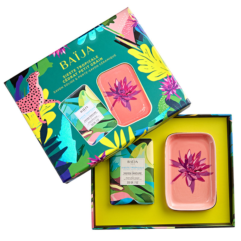 Coffret porte savon sieste tropicale Baija