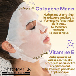 Masque Tissu au Collagène Marin - LITTORELLE